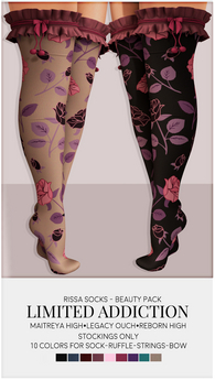 Second Life Marketplace - Limited Addiction - Rissa Socks - Beauty Pack